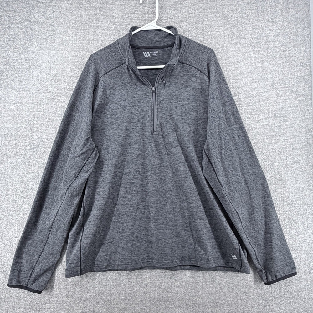 VRST 1/4 Zip Golf Shirt Men Size XXL Gray Pullover Long Sleeve